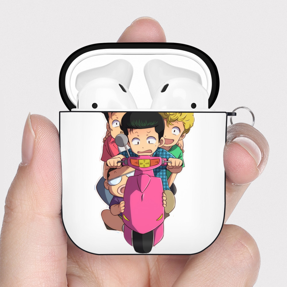 （画像用） SLAM DUNK／スラムダンク AirPods 第2世代保護ケース ハードシェル ブラック 耐衝撃・防指紋・カラビナ付き