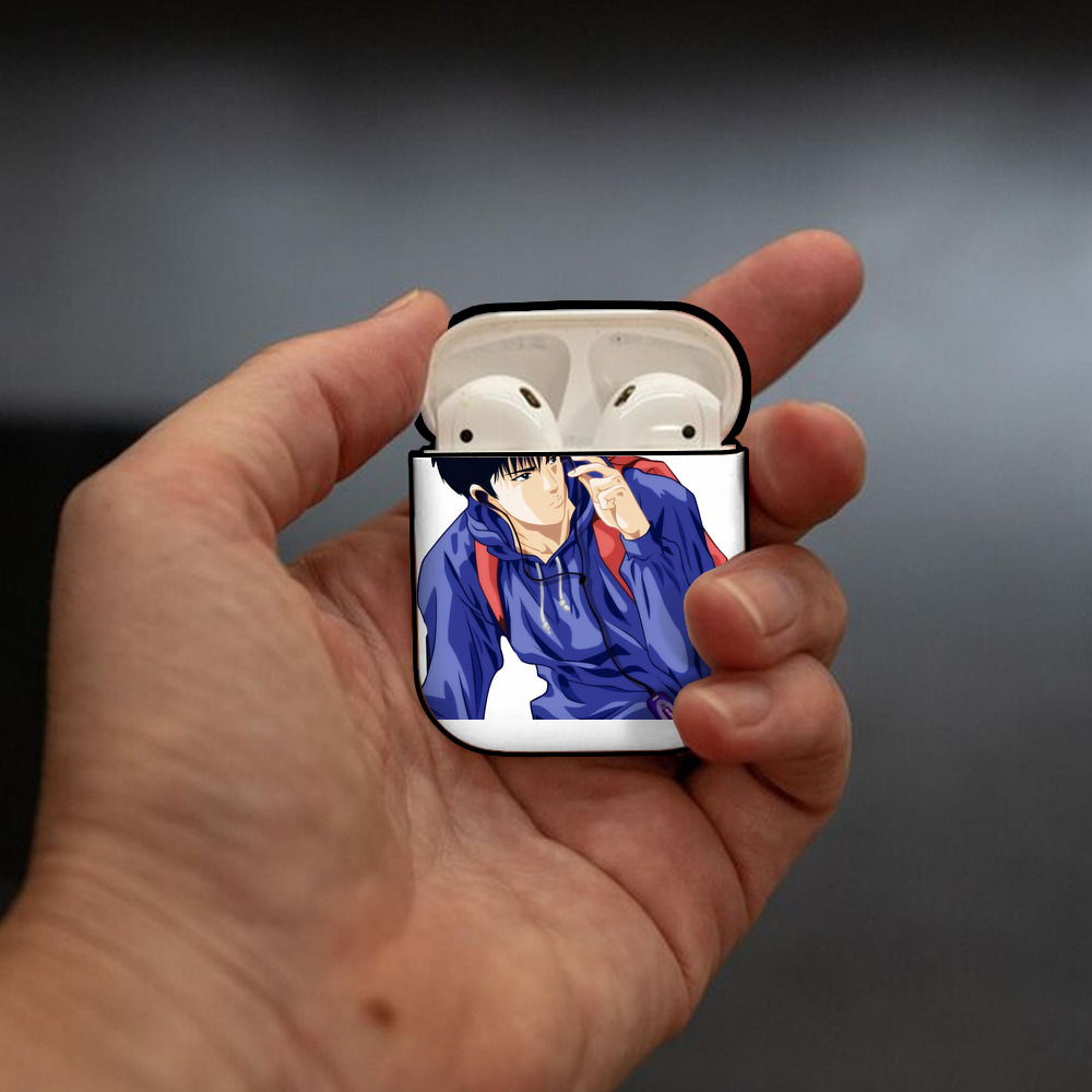 SLAM DUNK／スラムダンク AirPods 第2世代保護ケース ハードシェル ブラック 耐衝撃・防指紋・カラビナ付き