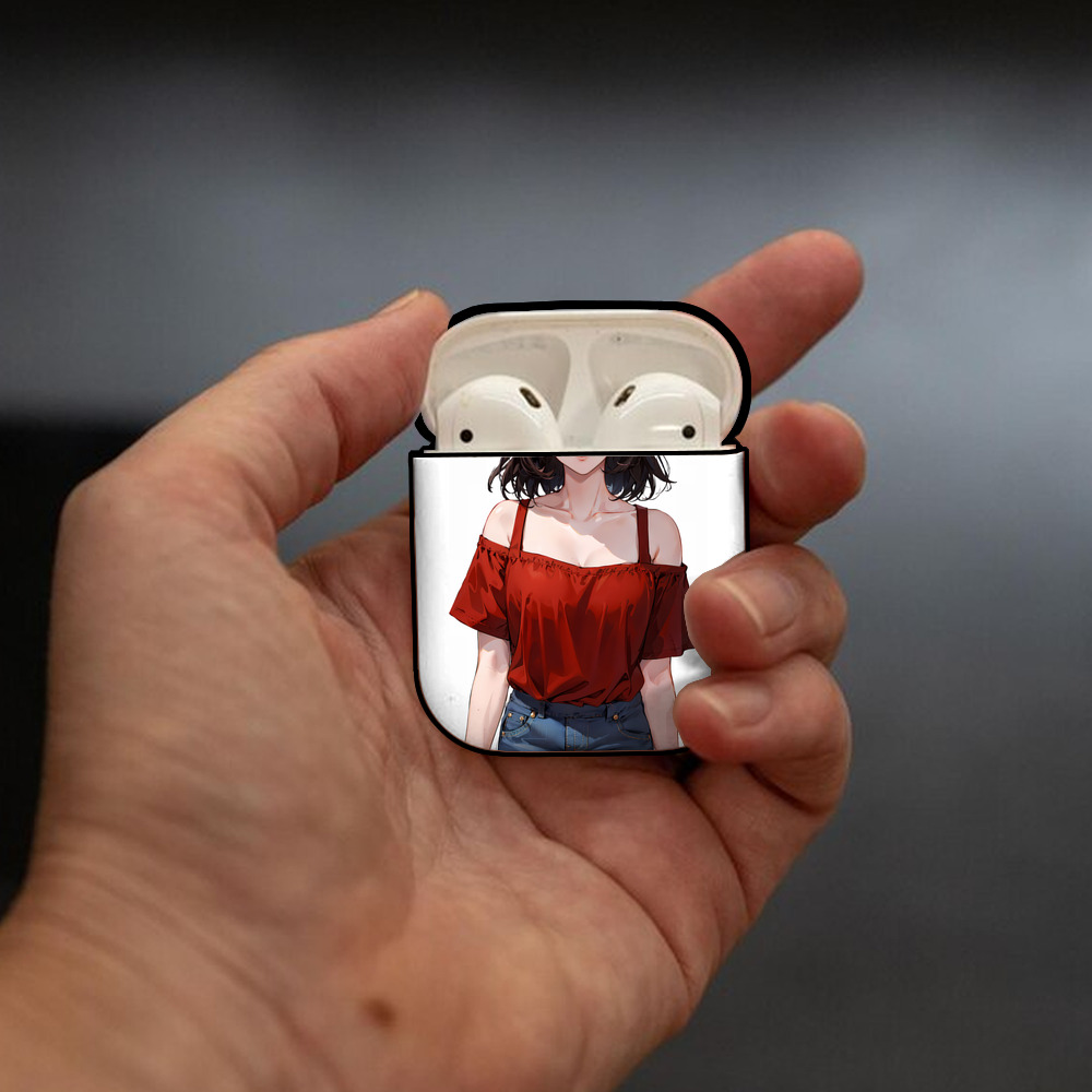 SLAM DUNK／スラムダンク AirPods 第2世代保護ケース ハードシェル ブラック 耐衝撃・防指紋・カラビナ付き