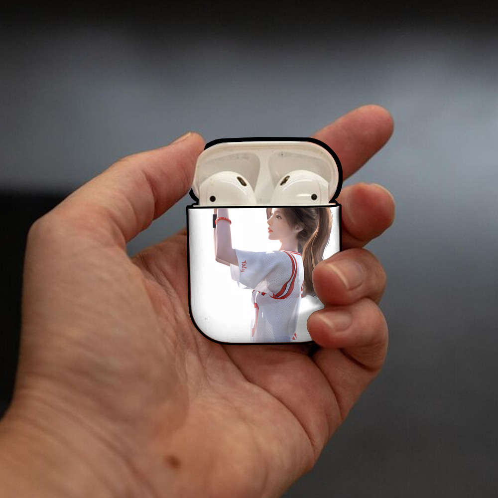 SLAM DUNK／スラムダンク AirPods 第2世代保護ケース ハードシェル ブラック 耐衝撃・防指紋・カラビナ付き