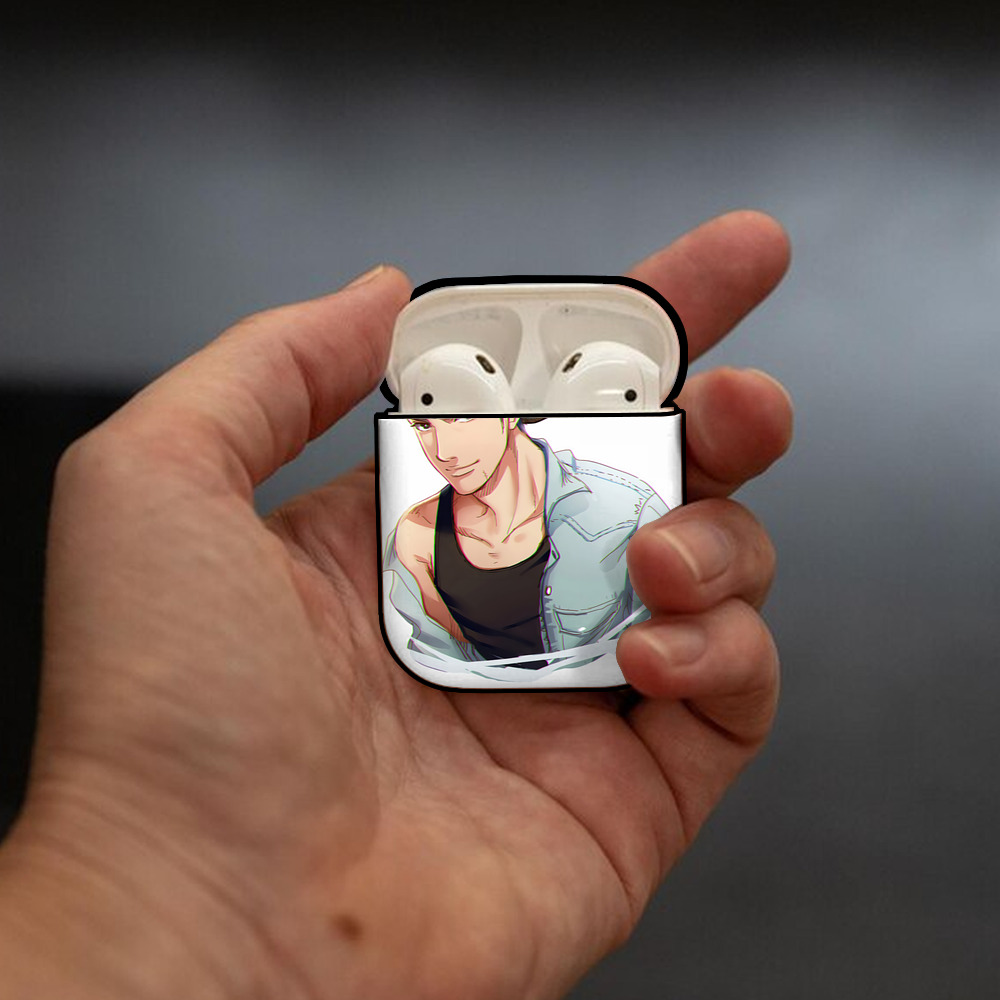 SLAM DUNK／スラムダンク AirPods 第2世代保護ケース ハードシェル ブラック 耐衝撃・防指紋・カラビナ付き