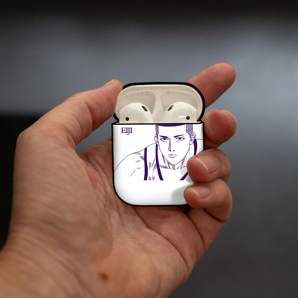 SLAM DUNK／スラムダンク AirPods 第2世代保護ケース ハードシェル ブラック 耐衝撃・防指紋・カラビナ付き