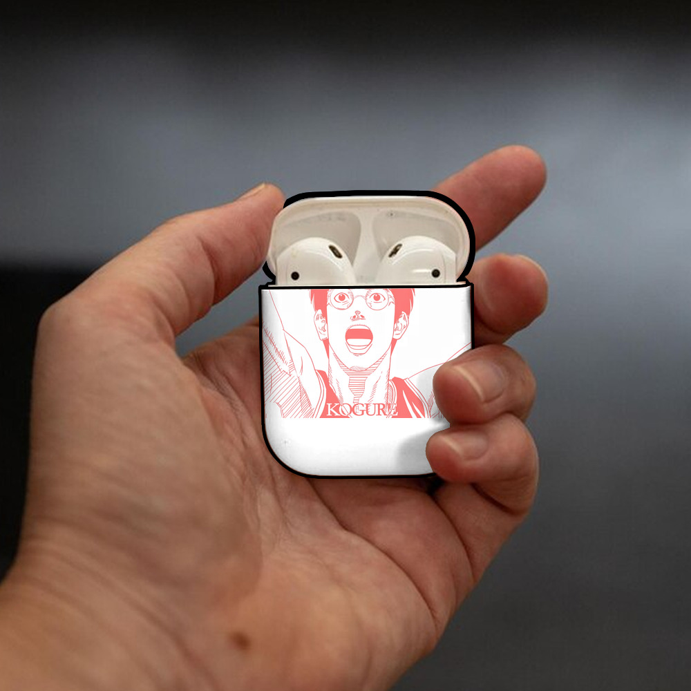 SLAM DUNK／スラムダンク AirPods 第2世代保護ケース ハードシェル ブラック 耐衝撃・防指紋・カラビナ付き