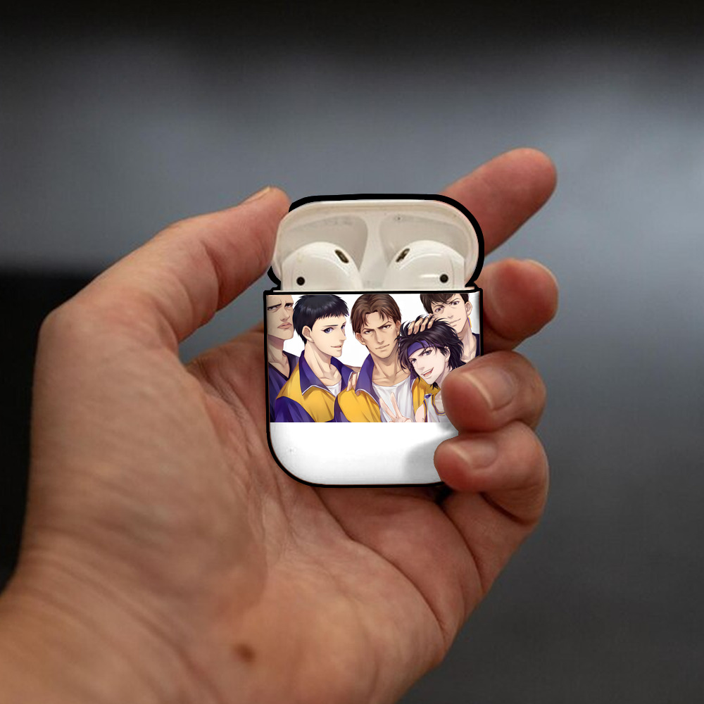 SLAM DUNK／スラムダンク AirPods 第2世代保護ケース ハードシェル ブラック 耐衝撃・防指紋・カラビナ付き