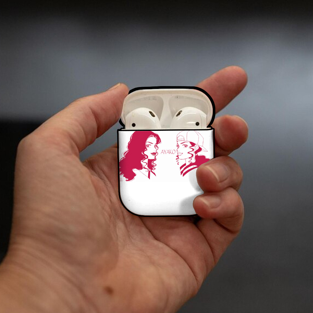SLAM DUNK／スラムダンク AirPods 第2世代保護ケース ハードシェル ブラック 耐衝撃・防指紋・カラビナ付き