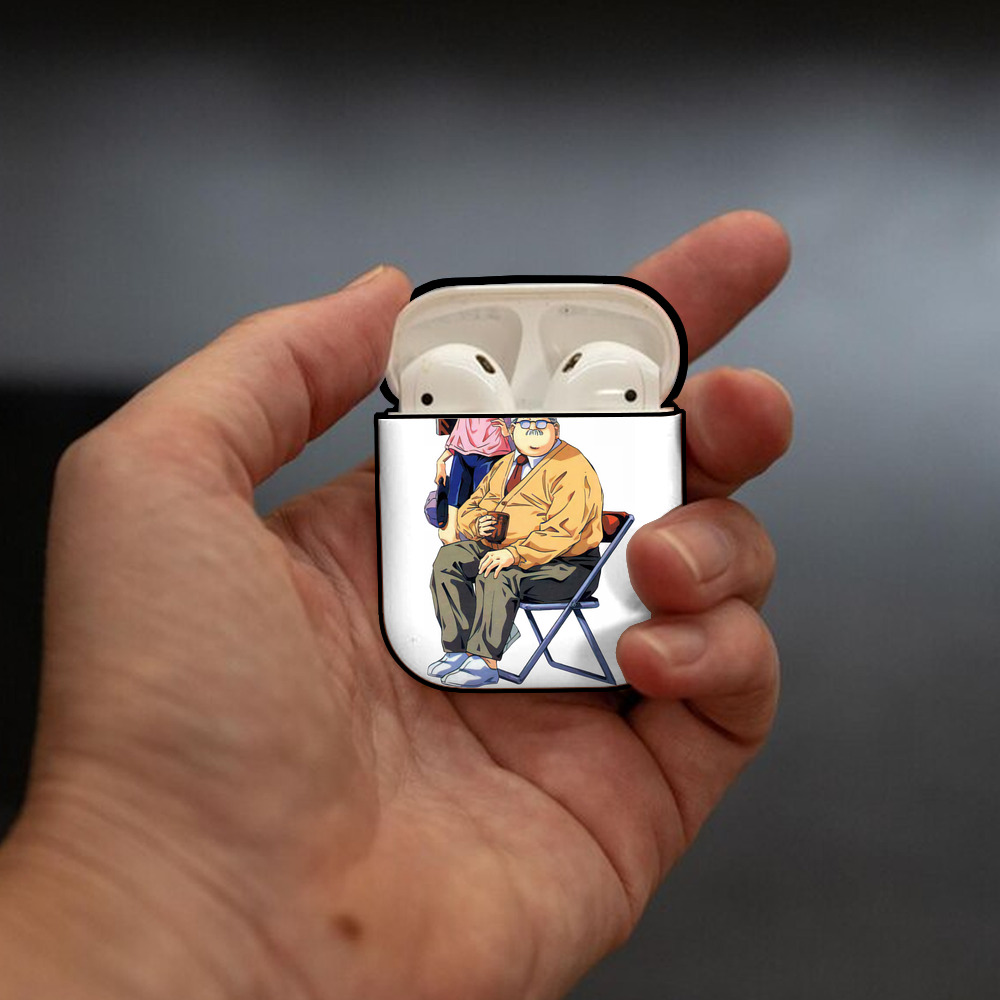 SLAM DUNK／スラムダンク AirPods 第2世代保護ケース ハードシェル ブラック 耐衝撃・防指紋・カラビナ付き