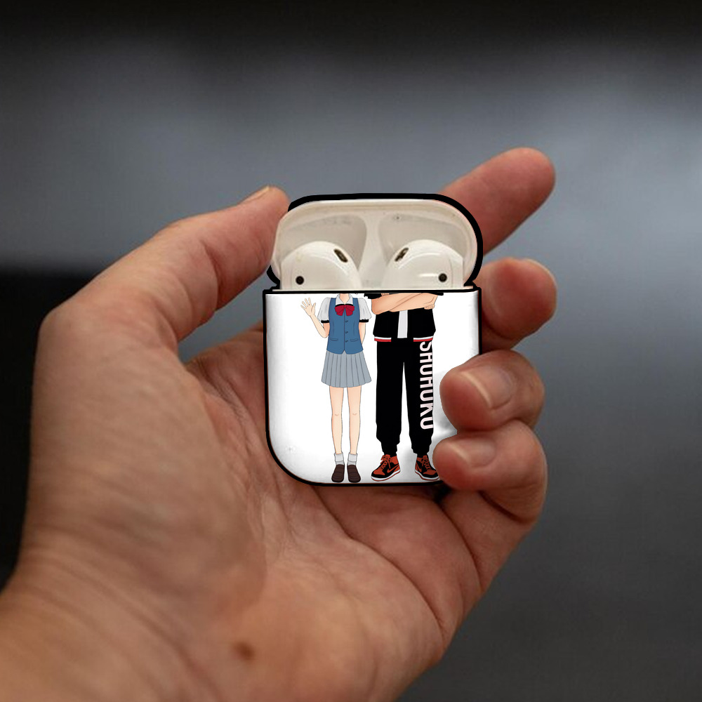 SLAM DUNK／スラムダンク AirPods 第2世代保護ケース ハードシェル ブラック 耐衝撃・防指紋・カラビナ付き
