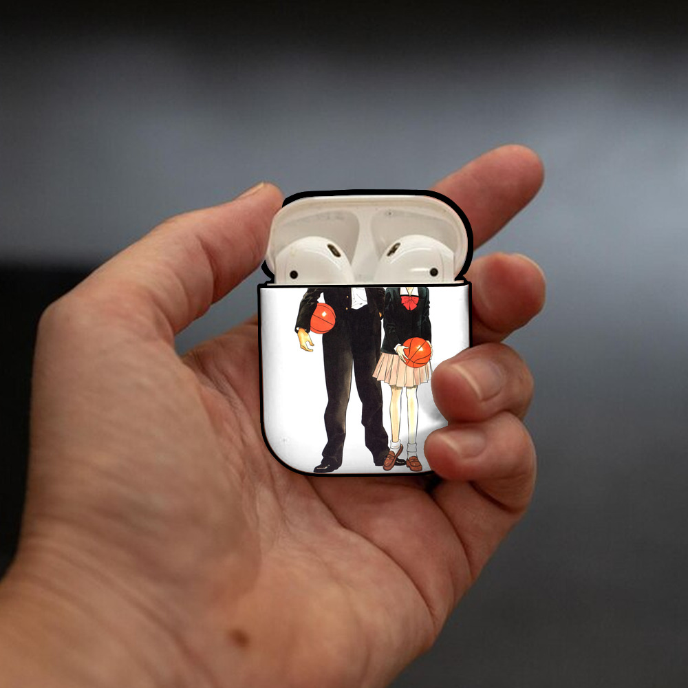SLAM DUNK／スラムダンク AirPods 第2世代保護ケース ハードシェル ブラック 耐衝撃・防指紋・カラビナ付き