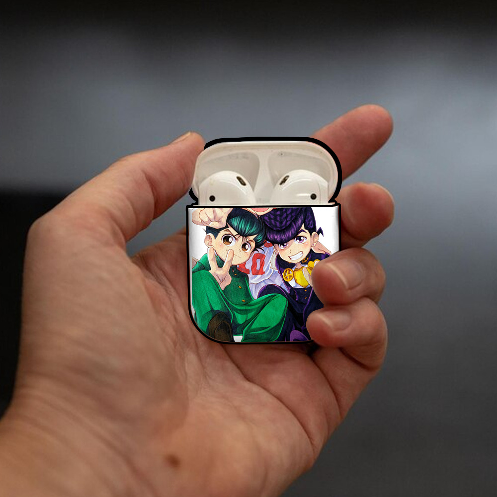SLAM DUNK／スラムダンク AirPods 第2世代保護ケース ハードシェル ブラック 耐衝撃・防指紋・カラビナ付き