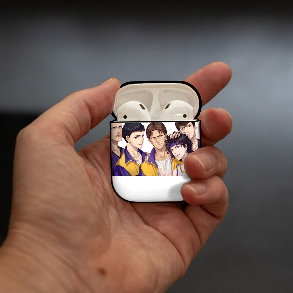 SLAM DUNK／スラムダンク AirPods 第2世代保護ケース ハードシェル ブラック 耐衝撃・防指紋・カラビナ付き