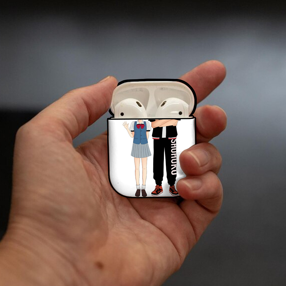 SLAM DUNK／スラムダンク AirPods 第2世代保護ケース ハードシェル ブラック 耐衝撃・防指紋・カラビナ付き