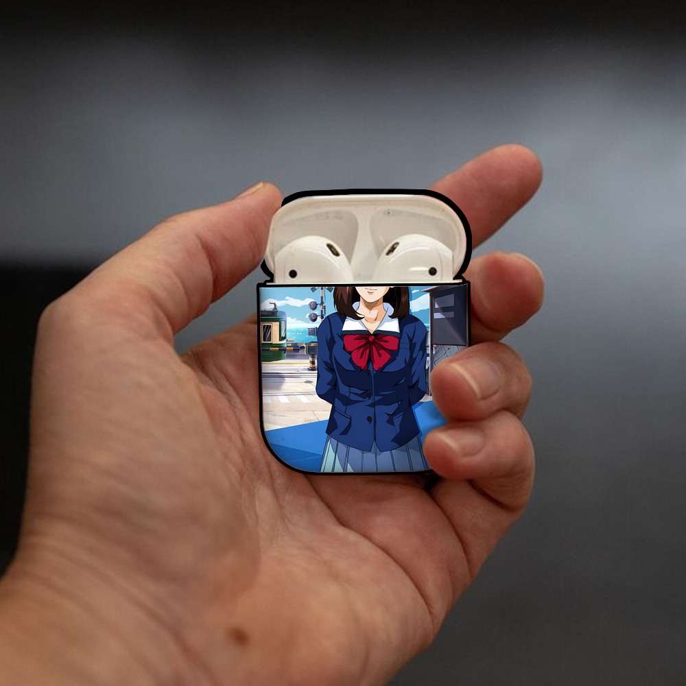 SLAM DUNK／スラムダンク AirPods 第2世代保護ケース ハードシェル ブラック 耐衝撃・防指紋・カラビナ付き