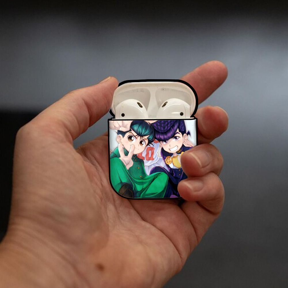 SLAM DUNK／スラムダンク AirPods 第2世代保護ケース ハードシェル ブラック 耐衝撃・防指紋・カラビナ付き