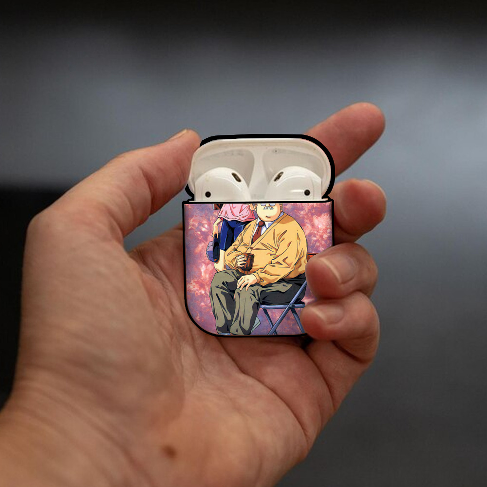 SLAM DUNK／スラムダンク AirPods 第2世代保護ケース ハードシェル ブラック 耐衝撃・防指紋・カラビナ付き