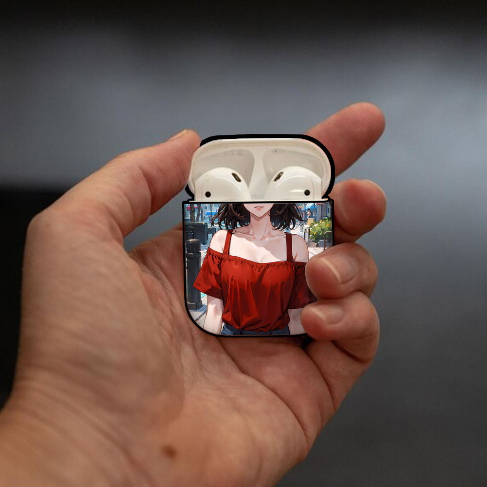 SLAM DUNK／スラムダンク AirPods 第2世代保護ケース ハードシェル ブラック 耐衝撃・防指紋・カラビナ付き