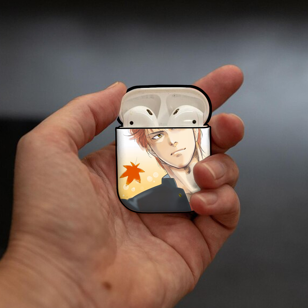 SLAM DUNK／スラムダンク AirPods 第2世代保護ケース ハードシェル ブラック 耐衝撃・防指紋・カラビナ付き