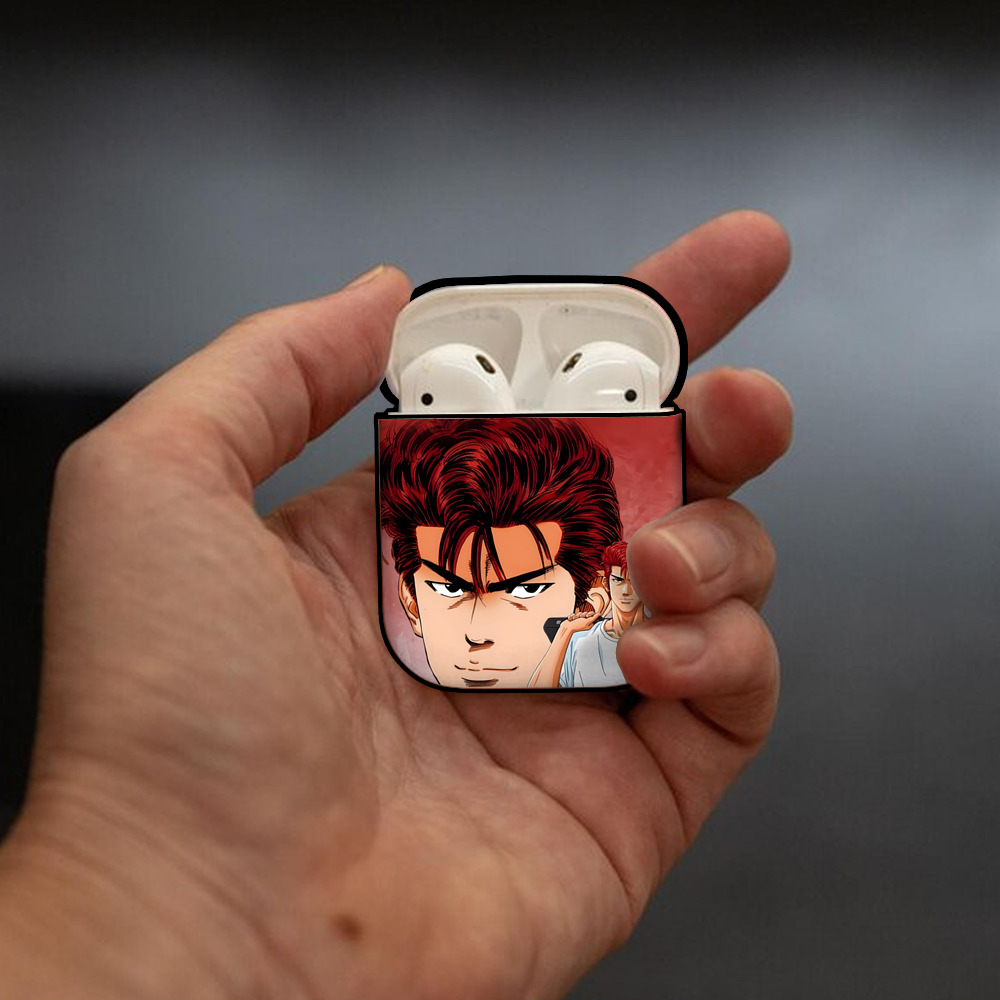 SLAM DUNK／スラムダンク AirPods 第2世代保護ケース ハードシェル ブラック 耐衝撃・防指紋・カラビナ付き