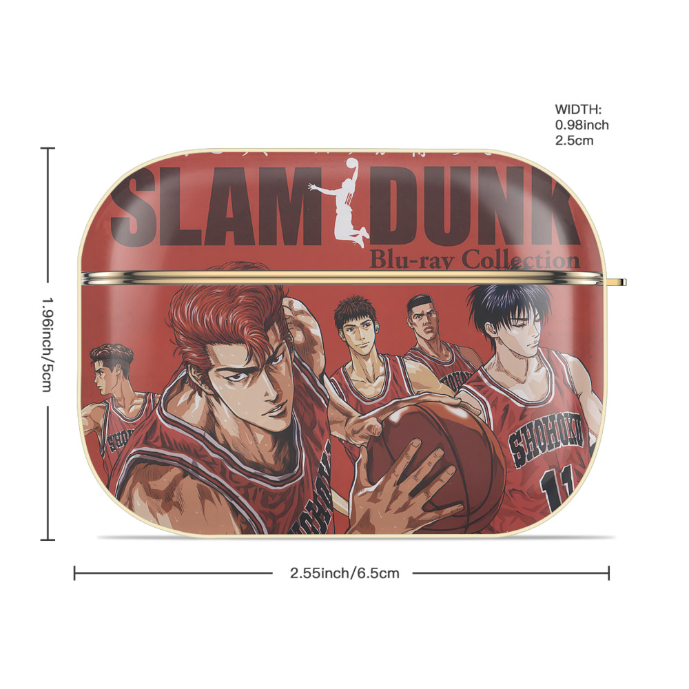 SLAM DUNK／スラムダンク 【AirPods Pro用】ハードシェル保護ケース｜耐衝撃・防指紋・カラビナ付き商品仕様