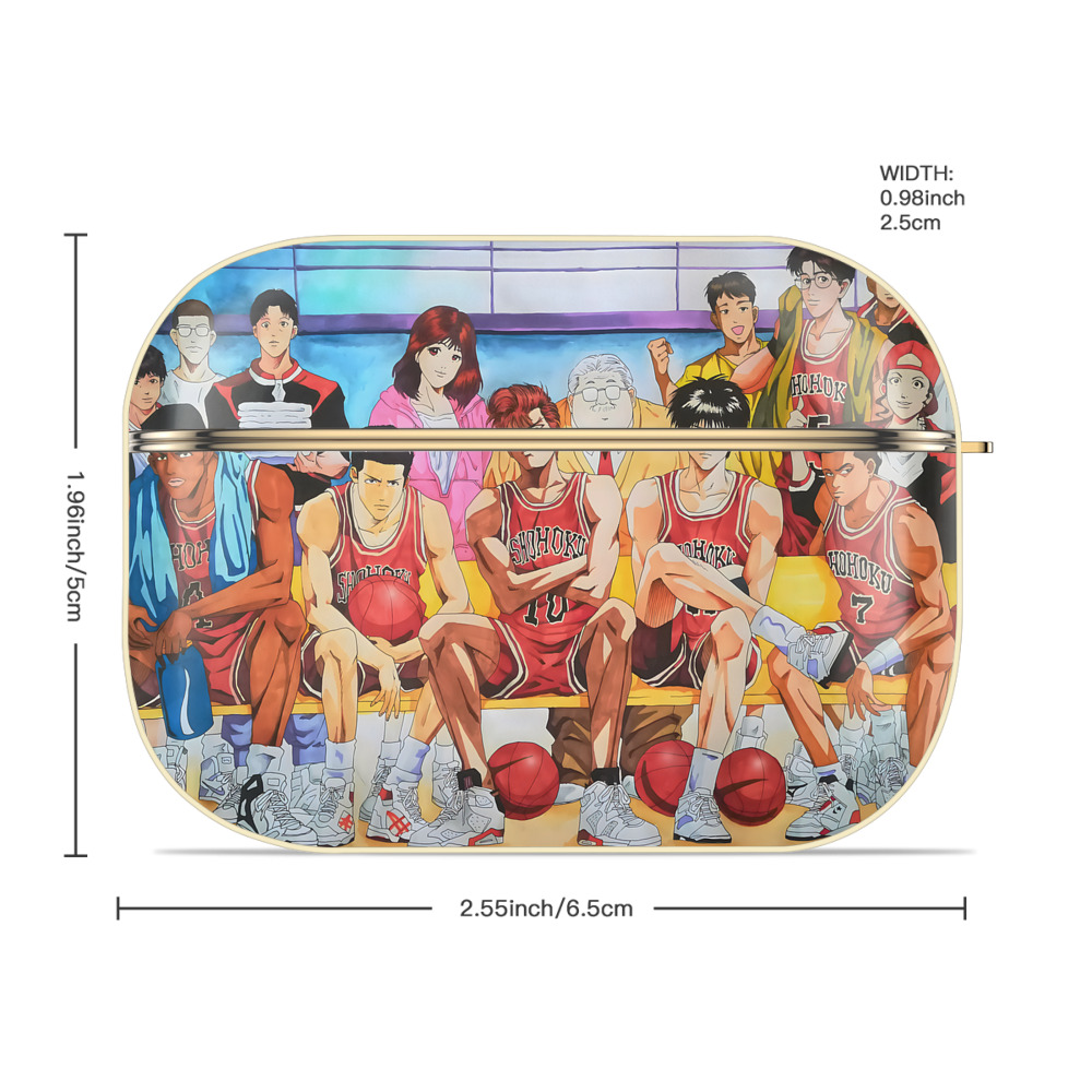 SLAM DUNK／スラムダンク 【AirPods Pro用】ハードシェル保護ケース｜耐衝撃・防指紋・カラビナ付き商品仕様