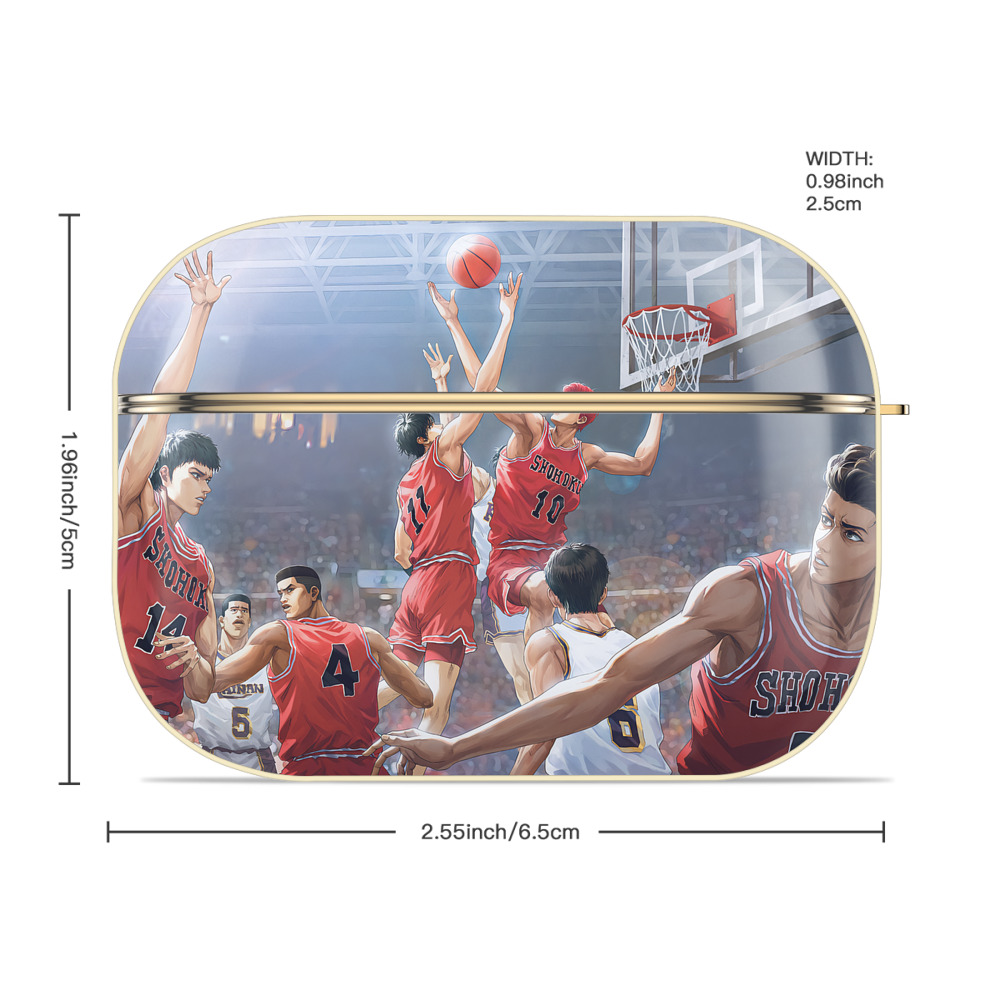 SLAM DUNK／スラムダンク 【AirPods Pro用】ハードシェル保護ケース｜耐衝撃・防指紋・カラビナ付き商品仕様