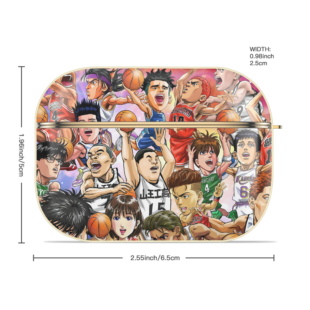 SLAM DUNK／スラムダンク 【AirPods Pro用】ハードシェル保護ケース｜耐衝撃・防指紋・カラビナ付き商品仕様