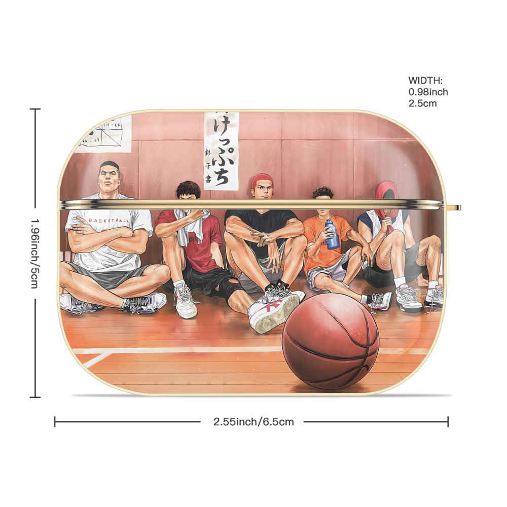 SLAM DUNK／スラムダンク 【AirPods Pro用】ハードシェル保護ケース｜耐衝撃・防指紋・カラビナ付き商品仕様