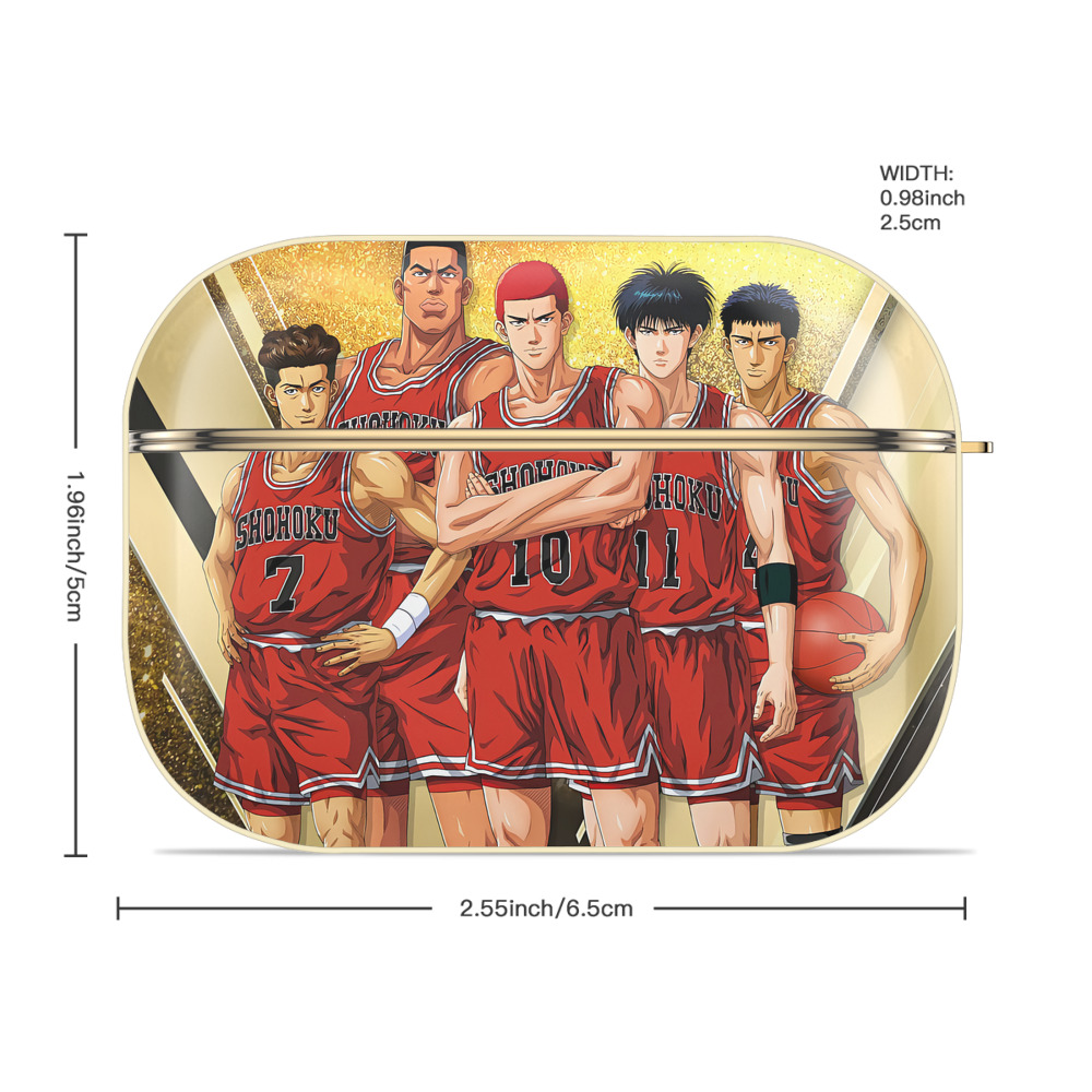 SLAM DUNK／スラムダンク 【AirPods Pro用】ハードシェル保護ケース｜耐衝撃・防指紋・カラビナ付き商品仕様
