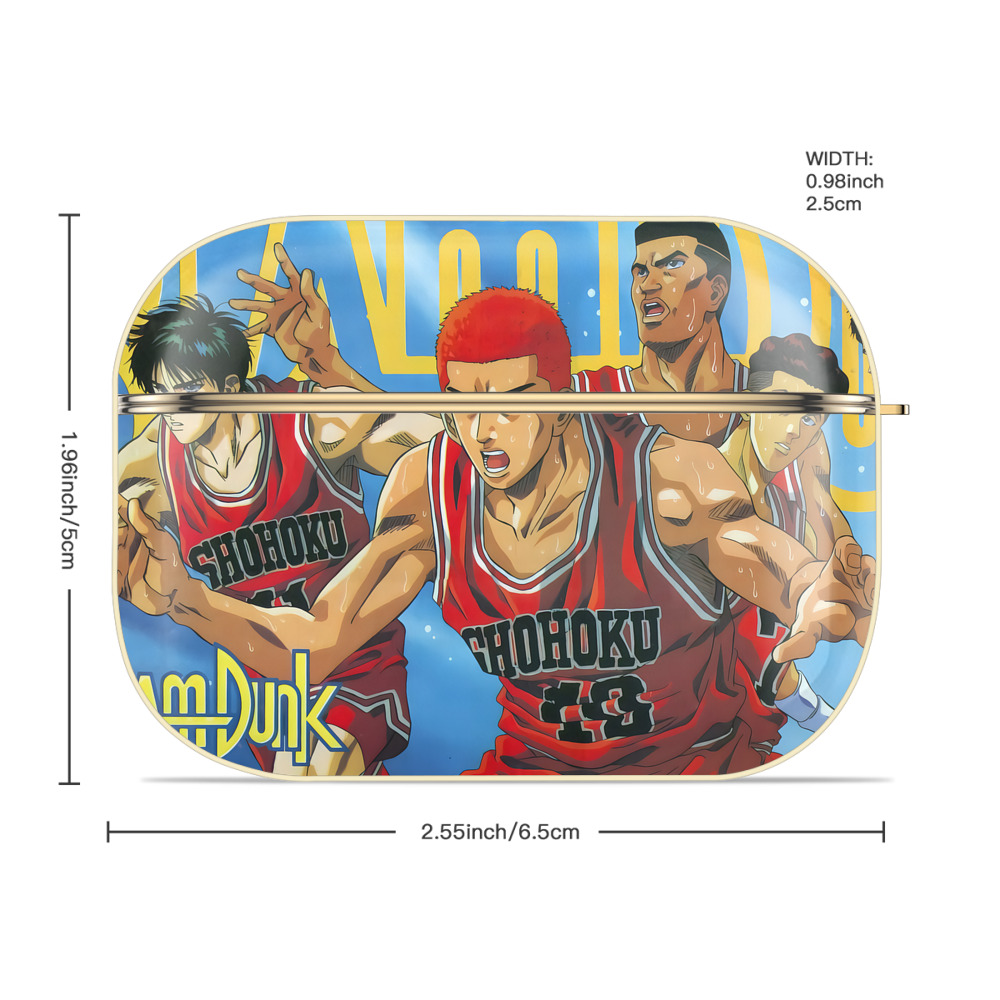 SLAM DUNK／スラムダンク 【AirPods Pro用】ハードシェル保護ケース｜耐衝撃・防指紋・カラビナ付き商品仕様