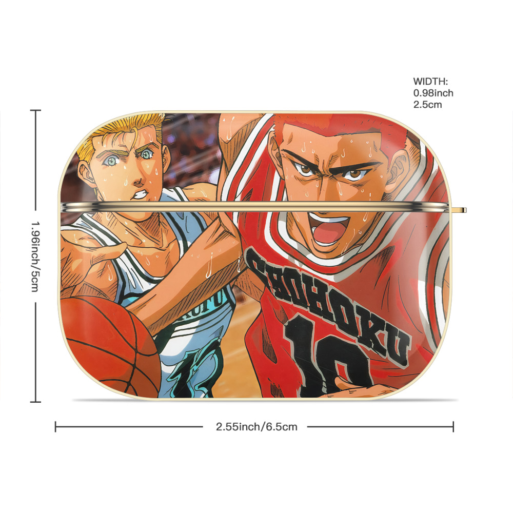 SLAM DUNK／スラムダンク 【AirPods Pro用】ハードシェル保護ケース｜耐衝撃・防指紋・カラビナ付き商品仕様
