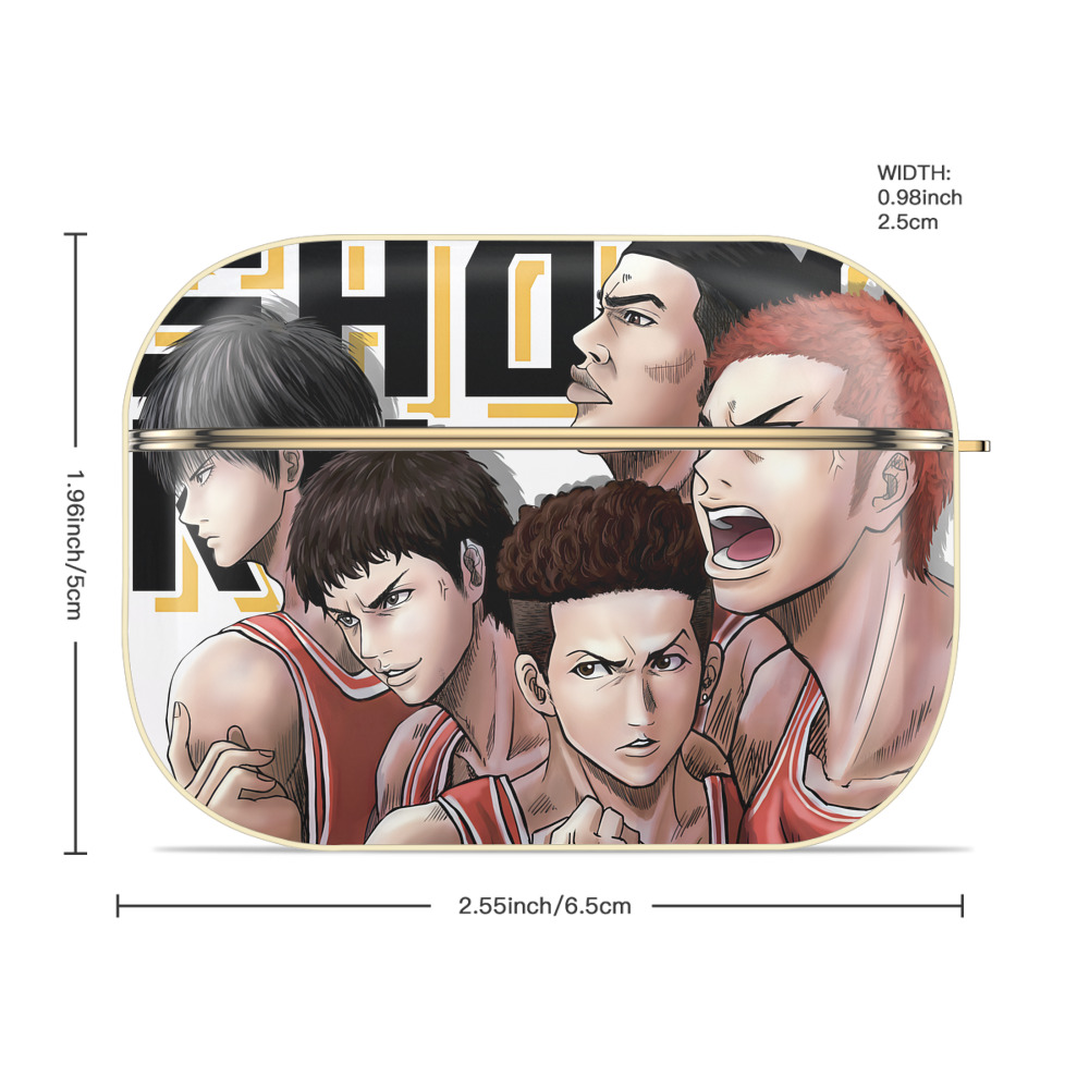 SLAM DUNK／スラムダンク 【AirPods Pro用】ハードシェル保護ケース｜耐衝撃・防指紋・カラビナ付き商品仕様