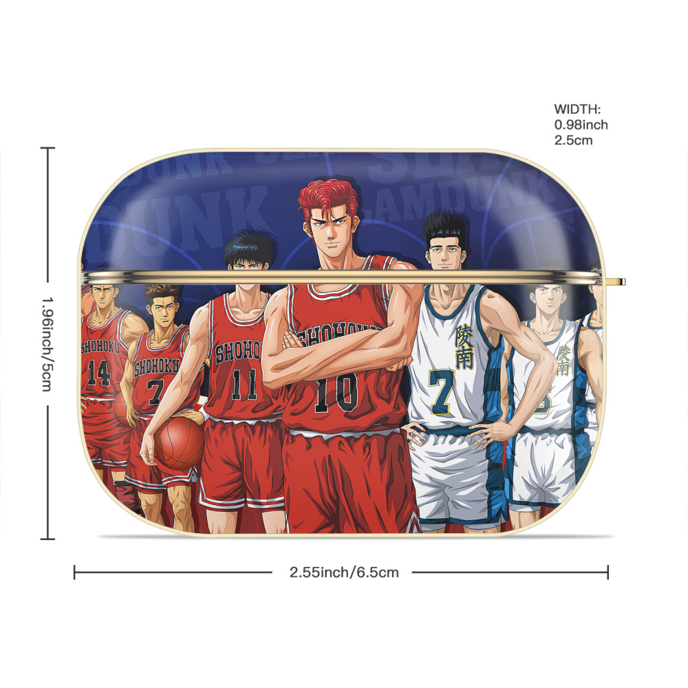 SLAM DUNK／スラムダンク 【AirPods Pro用】ハードシェル保護ケース｜耐衝撃・防指紋・カラビナ付き商品仕様