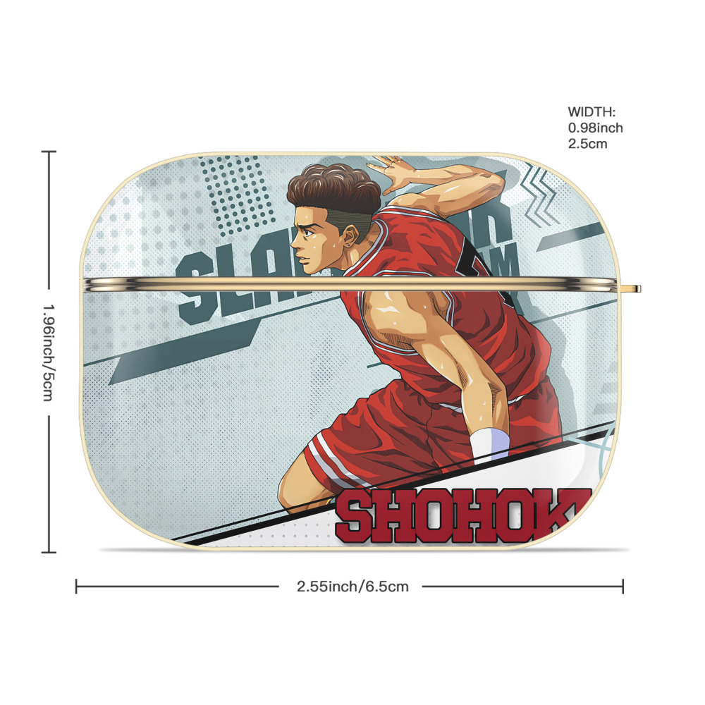SLAM DUNK／スラムダンク 【AirPods Pro用】ハードシェル保護ケース｜耐衝撃・防指紋・カラビナ付き商品仕様