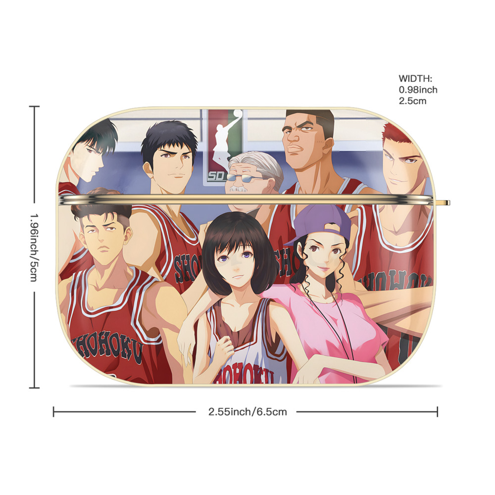 SLAM DUNK／スラムダンク 【AirPods Pro用】ハードシェル保護ケース｜耐衝撃・防指紋・カラビナ付き商品仕様