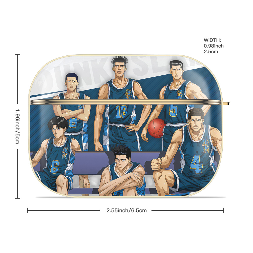 SLAM DUNK／スラムダンク 【AirPods Pro用】ハードシェル保護ケース｜耐衝撃・防指紋・カラビナ付き商品仕様