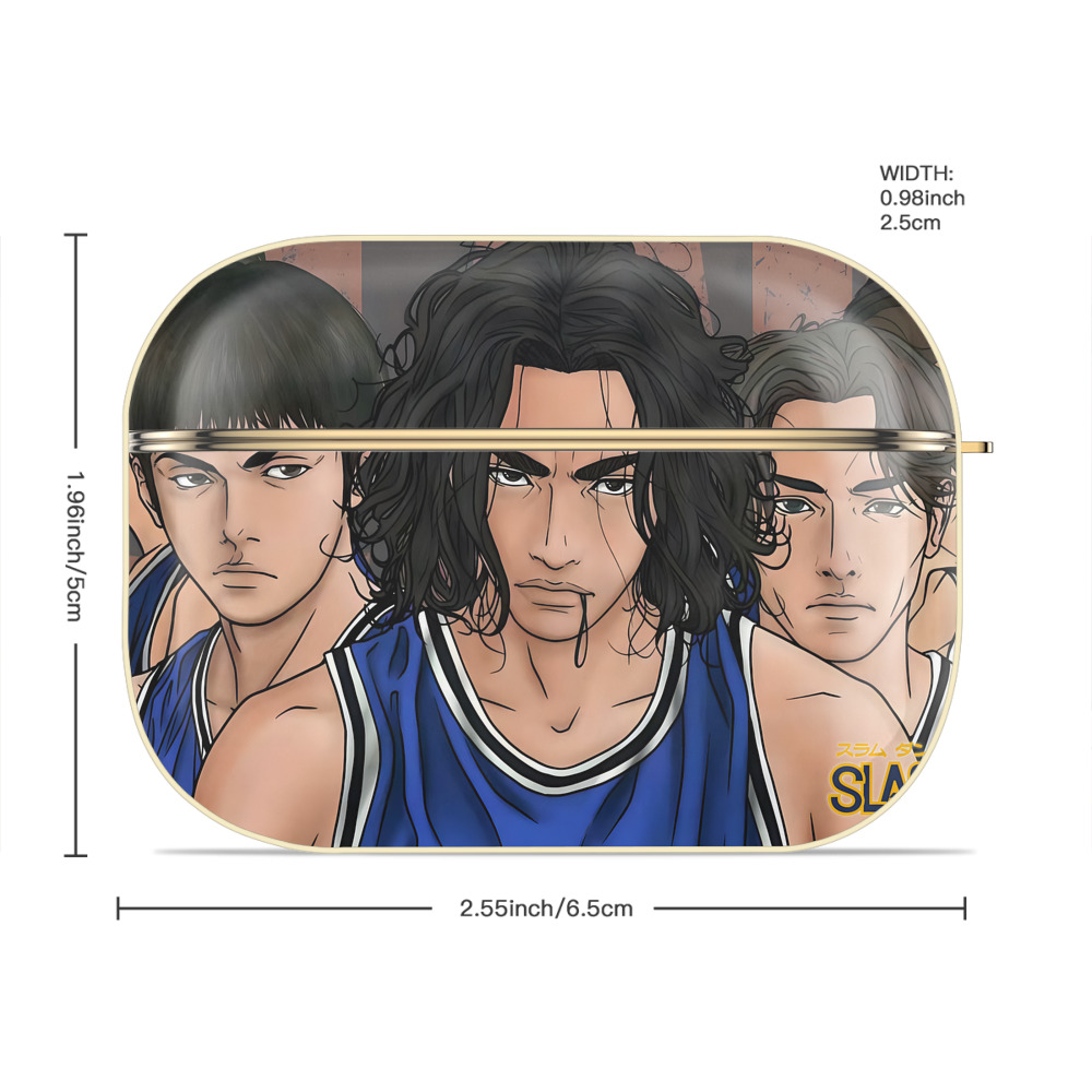 SLAM DUNK／スラムダンク 【AirPods Pro用】ハードシェル保護ケース｜耐衝撃・防指紋・カラビナ付き商品仕様