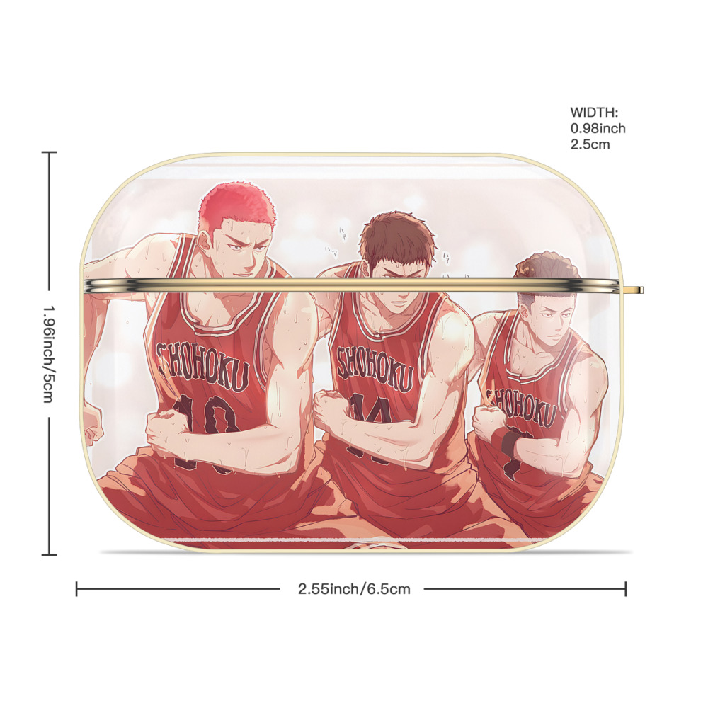 SLAM DUNK／スラムダンク 【AirPods Pro用】ハードシェル保護ケース｜耐衝撃・防指紋・カラビナ付き商品仕様