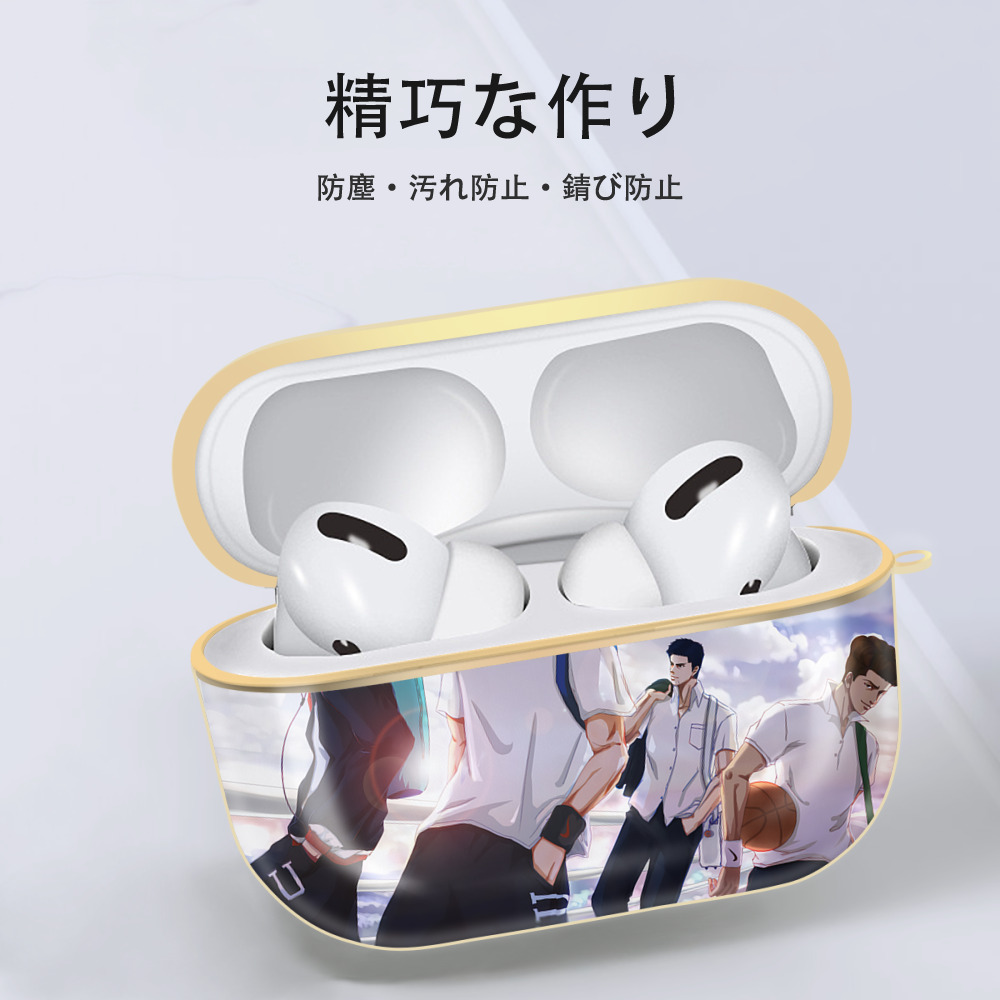 SLAM DUNK／スラムダンク 【AirPods Pro用】ハードシェル保護ケース｜耐衝撃・防指紋・カラビナ付き商品仕様
