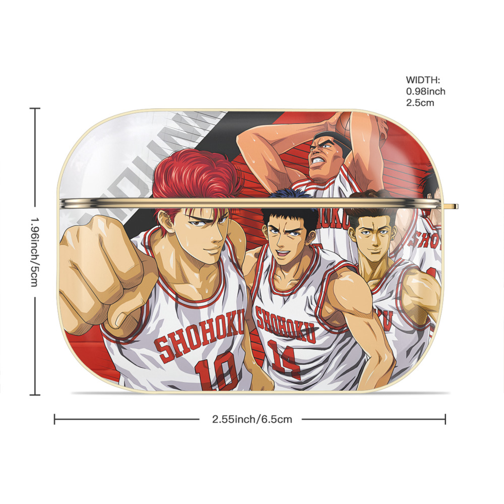 SLAM DUNK／スラムダンク 【AirPods Pro用】ハードシェル保護ケース｜耐衝撃・防指紋・カラビナ付き商品仕様