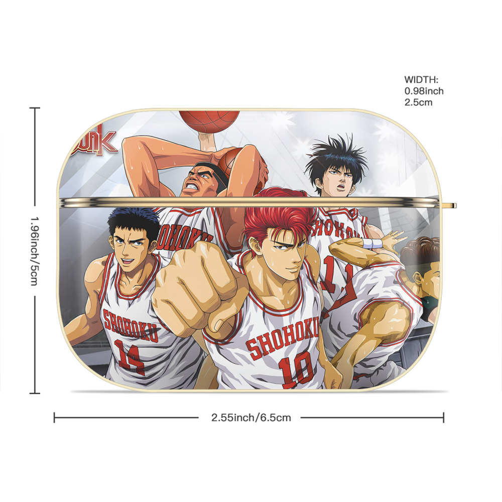 SLAM DUNK／スラムダンク 【AirPods Pro用】ハードシェル保護ケース｜耐衝撃・防指紋・カラビナ付き商品仕様
