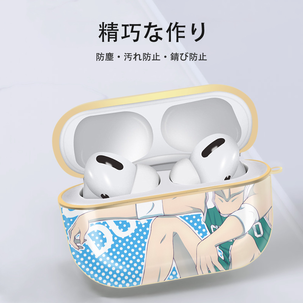 SLAM DUNK／スラムダンク 【AirPods Pro用】ハードシェル保護ケース｜耐衝撃・防指紋・カラビナ付き商品仕様