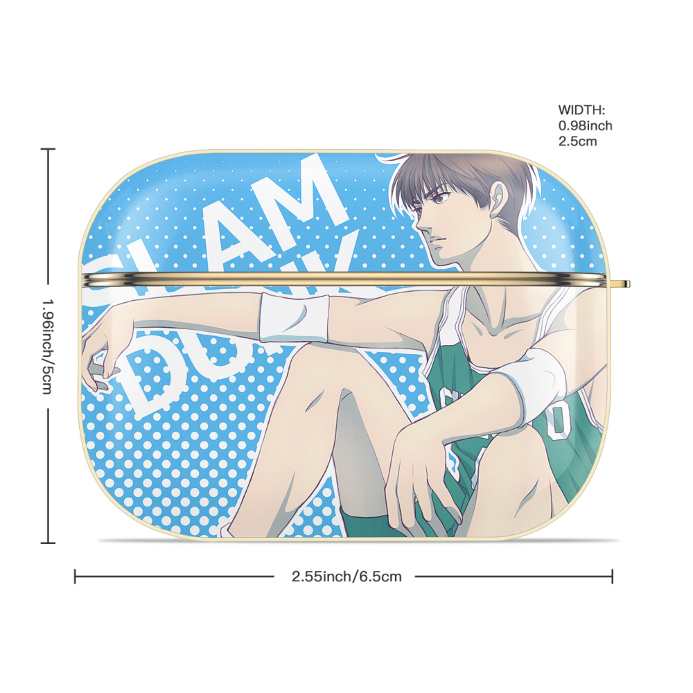 SLAM DUNK／スラムダンク 【AirPods Pro用】ハードシェル保護ケース｜耐衝撃・防指紋・カラビナ付き商品仕様