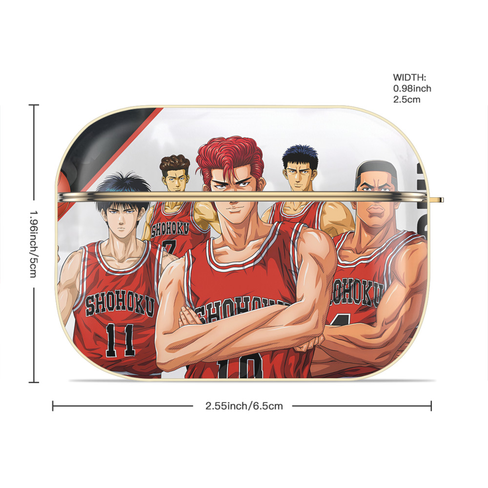 SLAM DUNK／スラムダンク 【AirPods Pro用】ハードシェル保護ケース｜耐衝撃・防指紋・カラビナ付き商品仕様