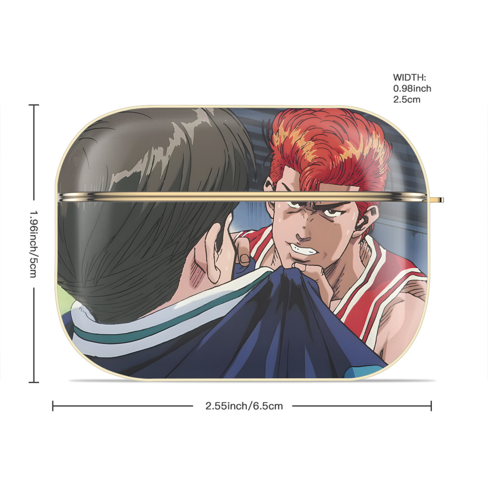 SLAM DUNK／スラムダンク 【AirPods Pro用】ハードシェル保護ケース｜耐衝撃・防指紋・カラビナ付き商品仕様