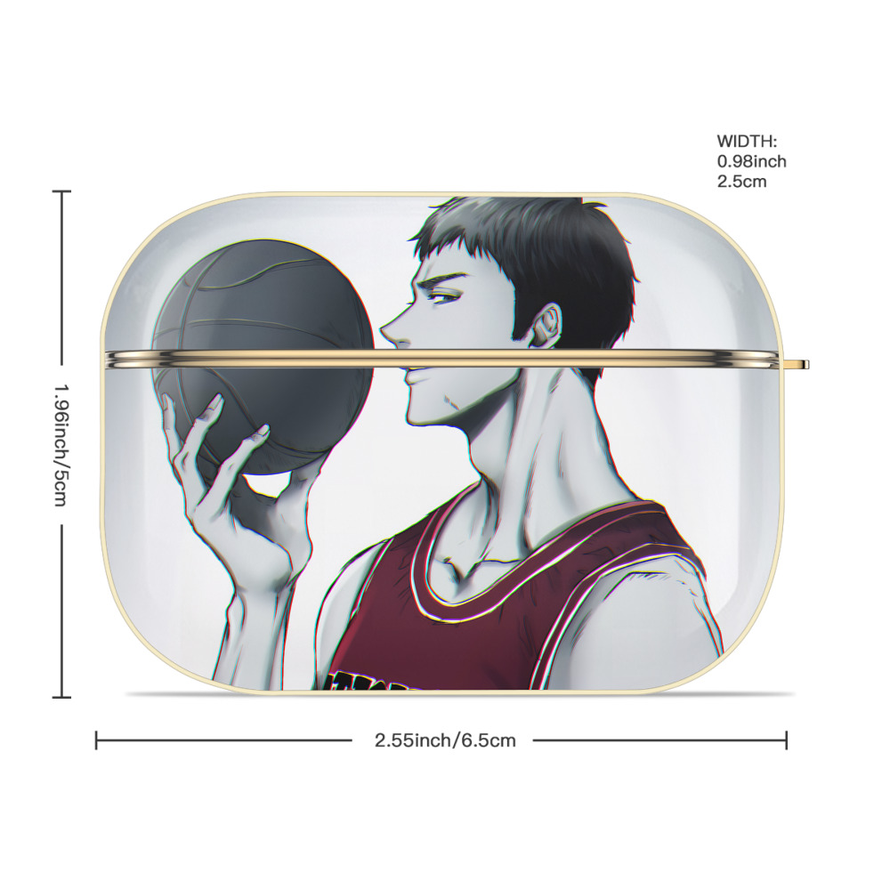 SLAM DUNK／スラムダンク 【AirPods Pro用】ハードシェル保護ケース｜耐衝撃・防指紋・カラビナ付き商品仕様