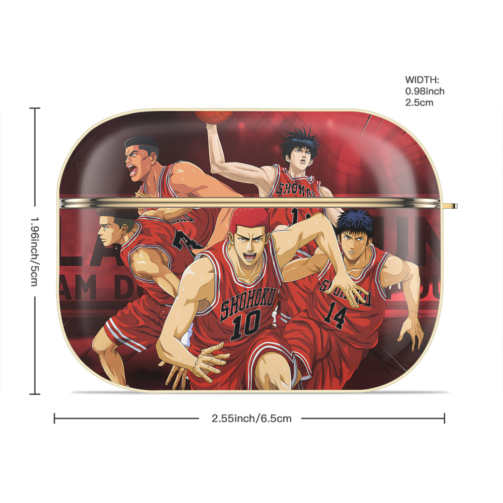 SLAM DUNK／スラムダンク 【AirPods Pro用】ハードシェル保護ケース｜耐衝撃・防指紋・カラビナ付き商品仕様