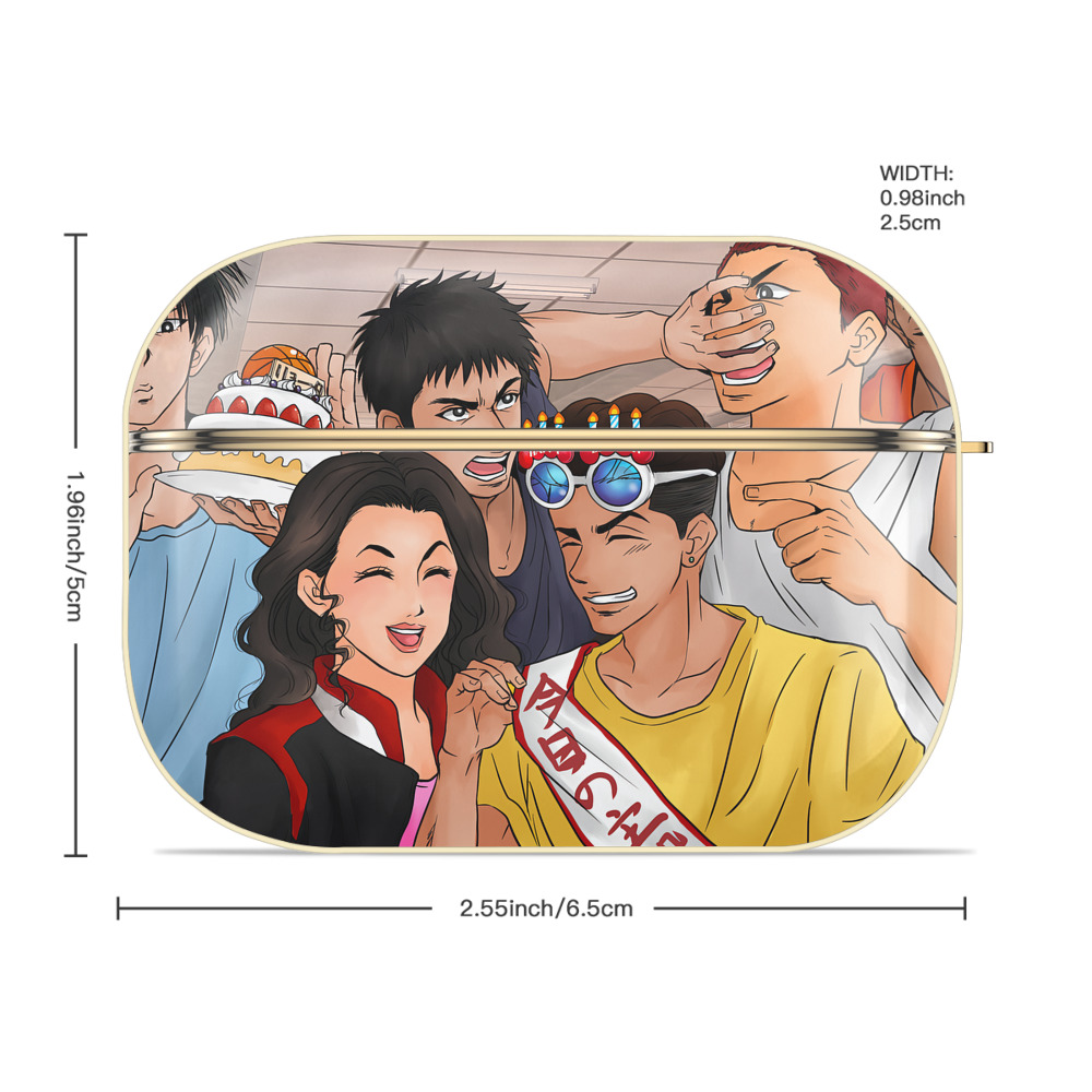 SLAM DUNK／スラムダンク 【AirPods Pro用】ハードシェル保護ケース｜耐衝撃・防指紋・カラビナ付き商品仕様