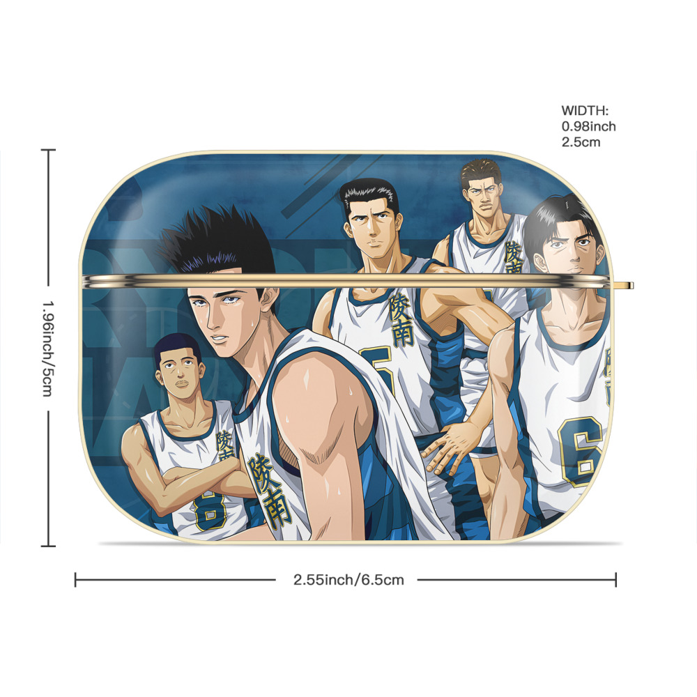 SLAM DUNK／スラムダンク 【AirPods Pro用】ハードシェル保護ケース｜耐衝撃・防指紋・カラビナ付き商品仕様