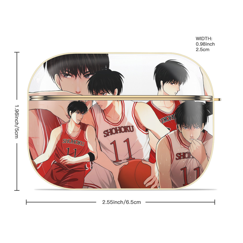SLAM DUNK／スラムダンク 【AirPods Pro用】ハードシェル保護ケース｜耐衝撃・防指紋・カラビナ付き商品仕様
