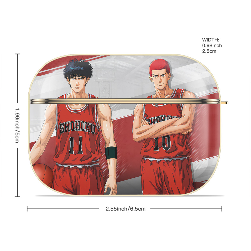 SLAM DUNK／スラムダンク 【AirPods Pro用】ハードシェル保護ケース｜耐衝撃・防指紋・カラビナ付き商品仕様