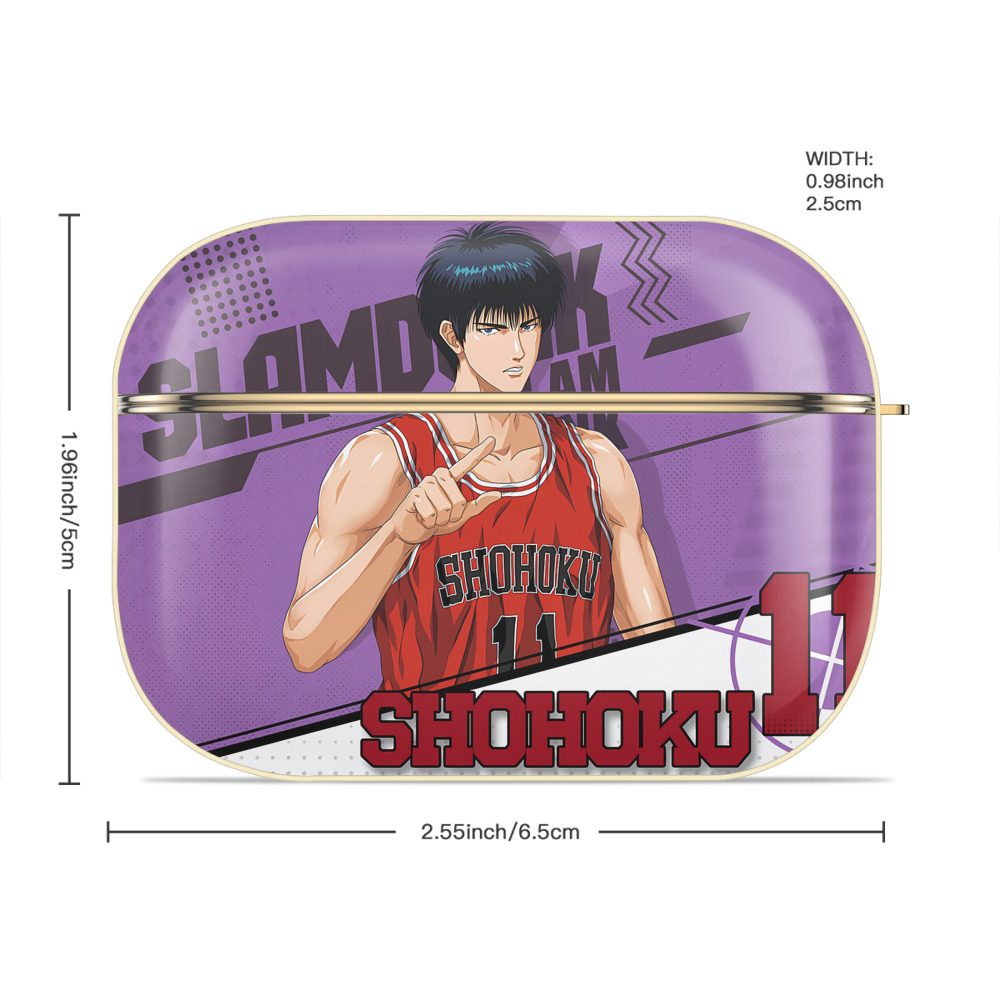 SLAM DUNK／スラムダンク 【AirPods Pro用】ハードシェル保護ケース｜耐衝撃・防指紋・カラビナ付き商品仕様